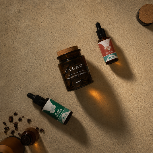Reposo — Cacao, Reishi y Cola de Pavo